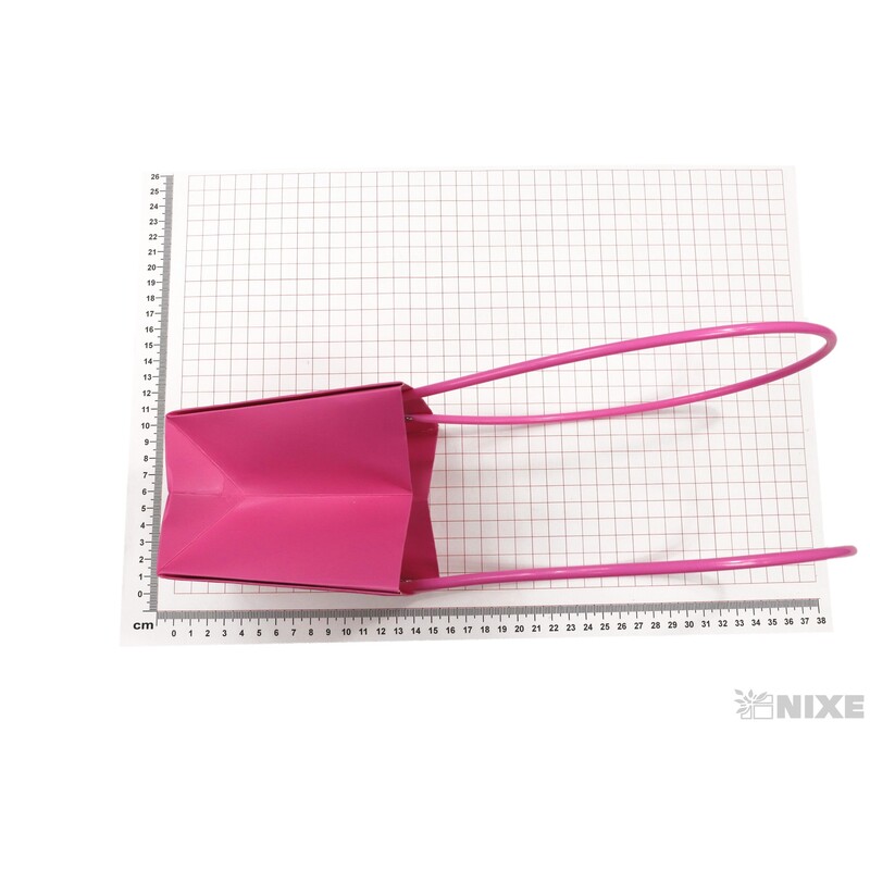 TAŠKA PLAST 12x12x08cm*RŮŽOVÁ