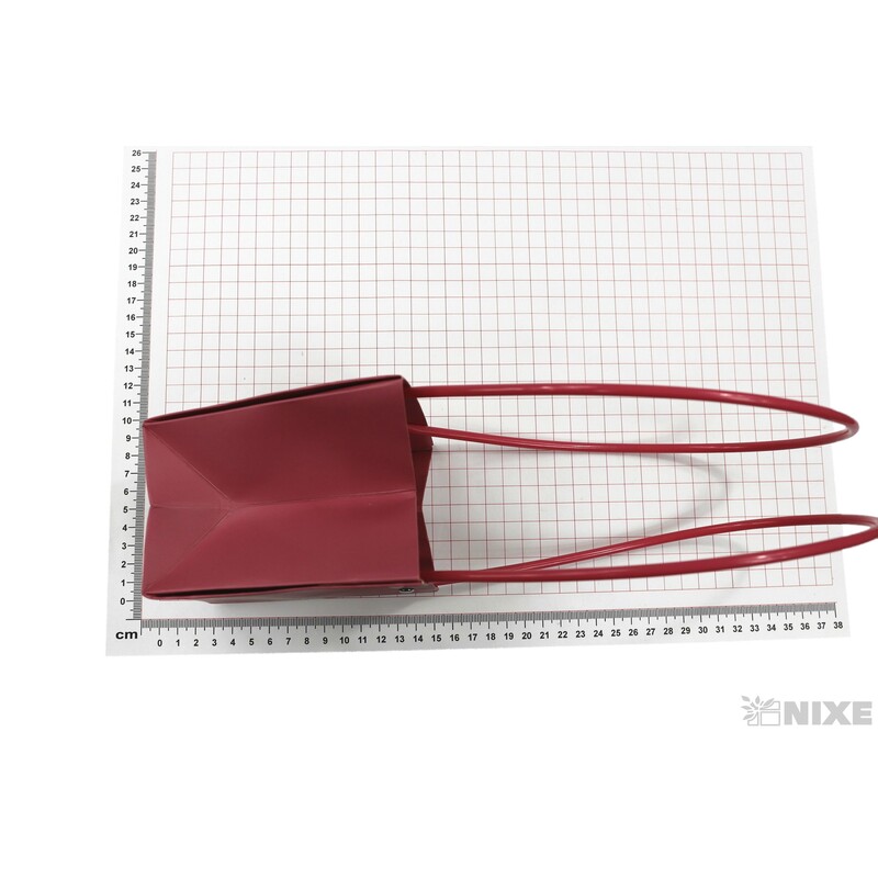 TAŠKA PLAST 12x12x08cm*RŮŽOVÁ TM.