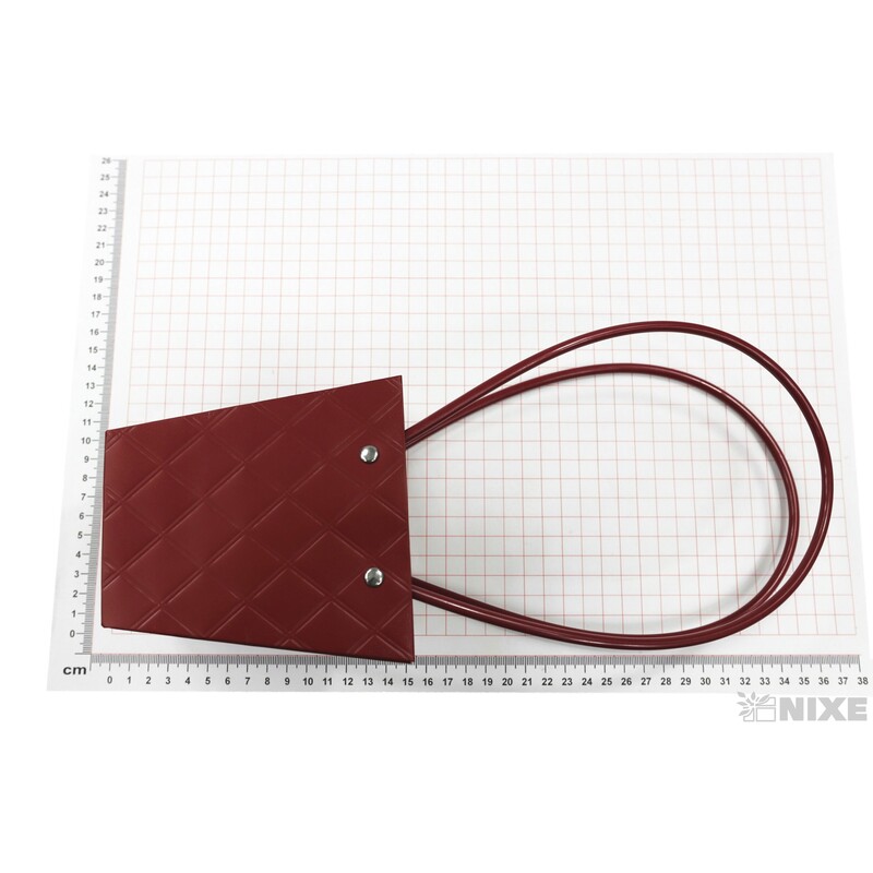 TAŠKA PLAST 12x12x08cm*BORDOVÁ