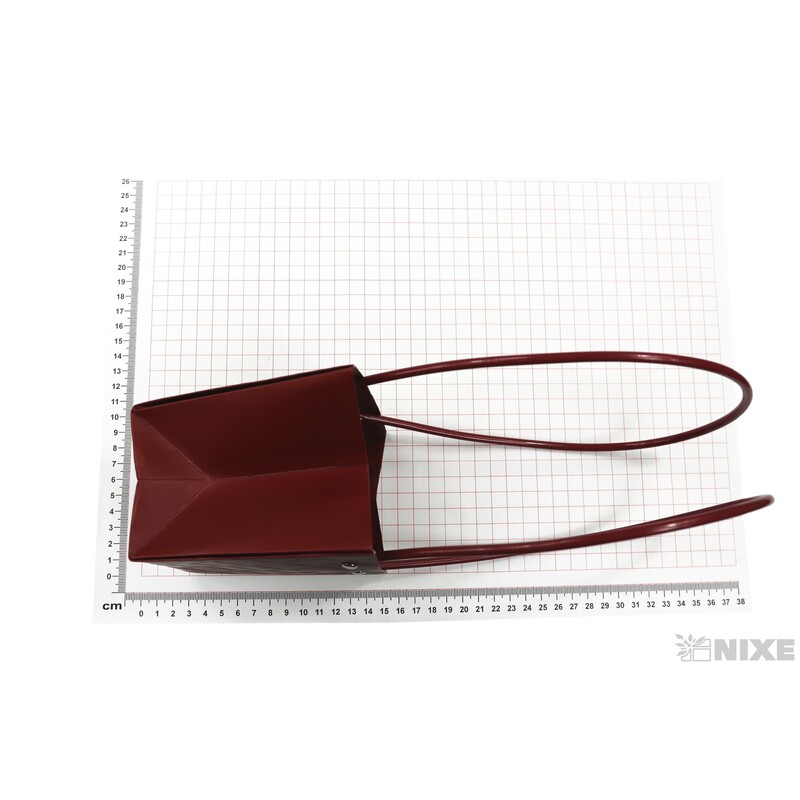 TAŠKA PLAST 12x12x08cm*BORDOVÁ