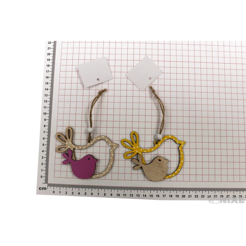 ZÁVĚS D PTÁČEK 10cm*MIX BAREV