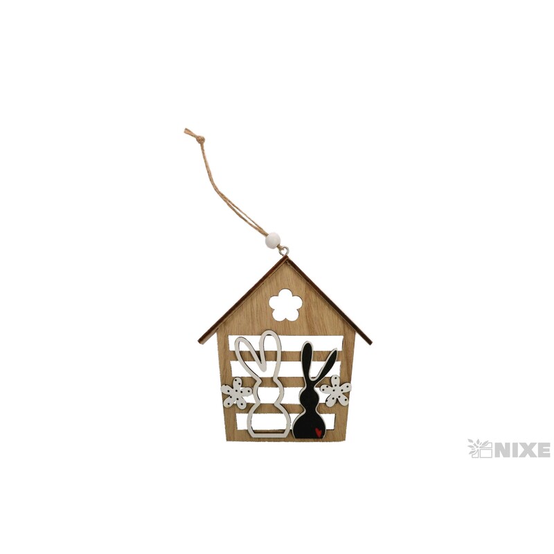 ZÁVĚS D DOMEK 10x11cm*MIX BAREV