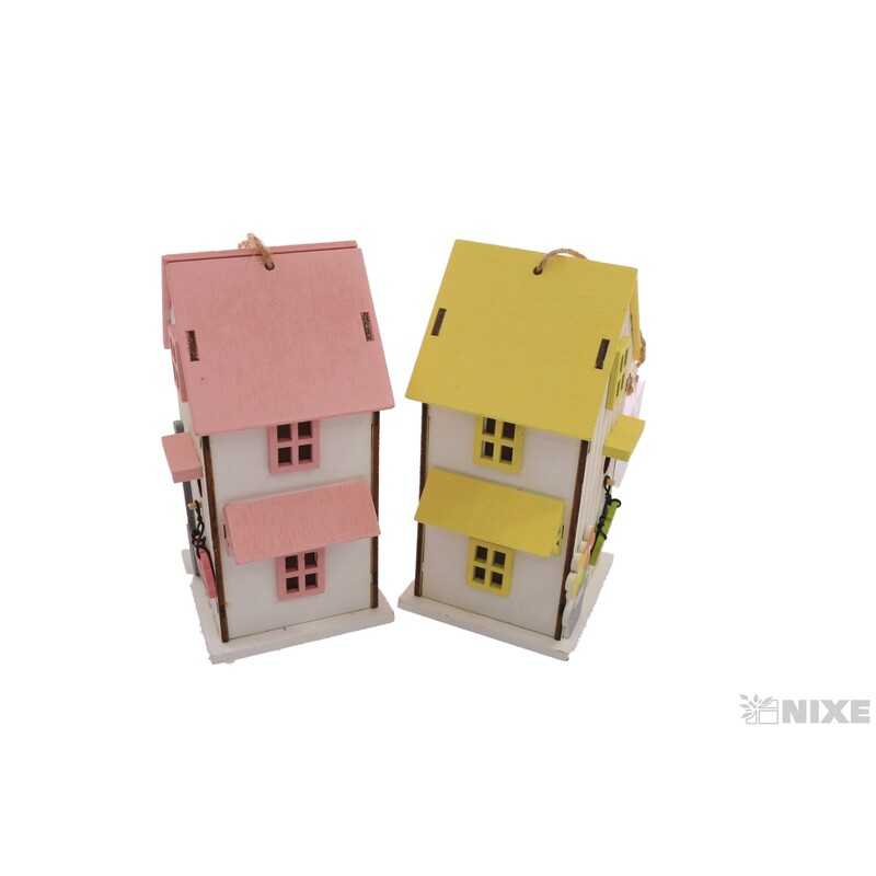 ZÁVĚS DOMEČEK 8x14cm*MIX BAREV