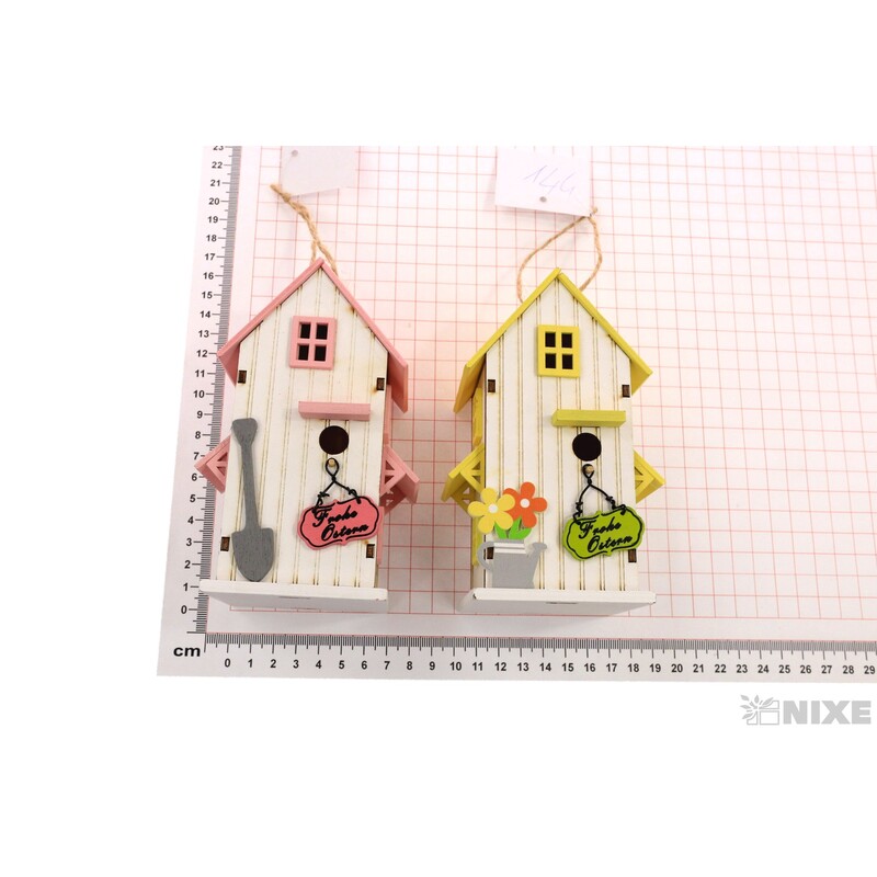 ZÁVĚS DOMEČEK 8x14cm*MIX BAREV