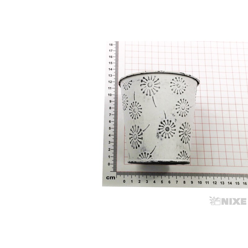 PLECHOVÝ OBAL 10x10cm*BÍLÁ