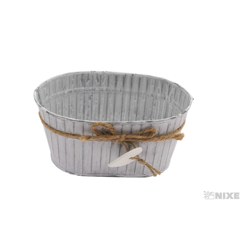 PLECHOVÝ OBAL 17x11x9cm*BÍLÁ