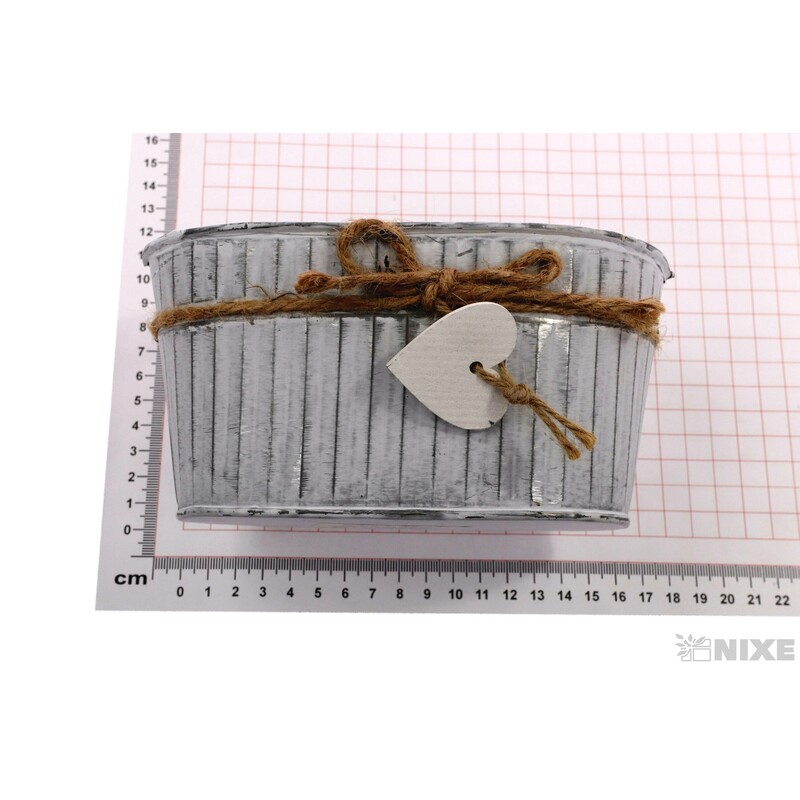 PLECHOVÝ OBAL 17x11x9cm*BÍLÁ