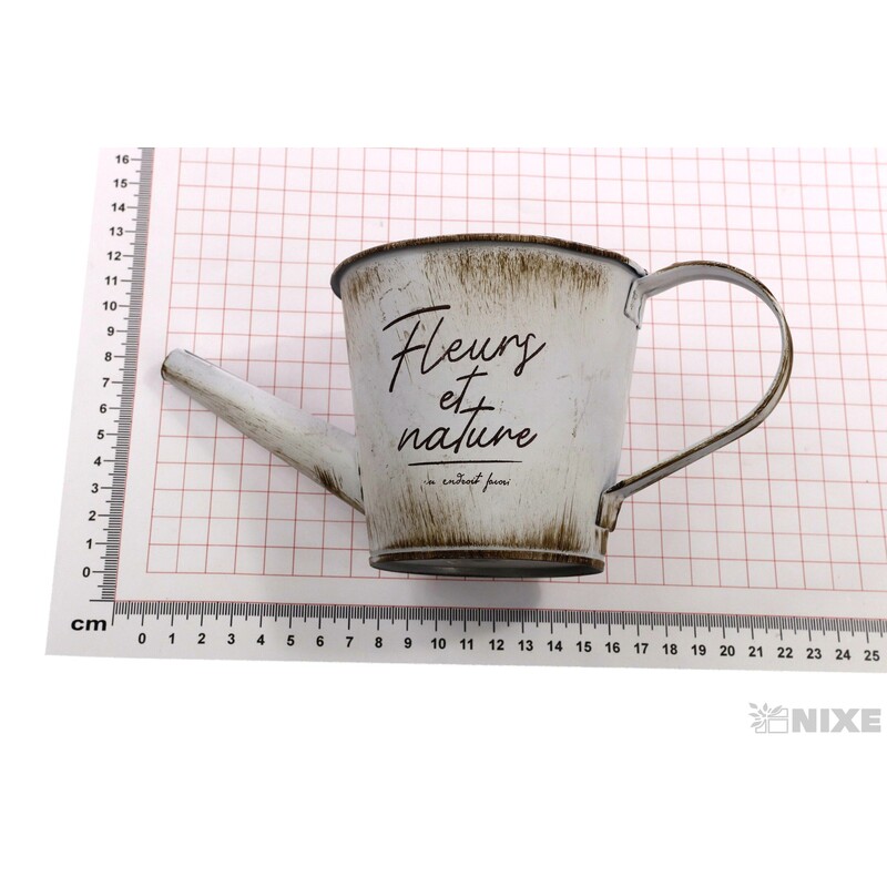 PLECHOVÁ KONEV 10x10cm*BÍLÁ