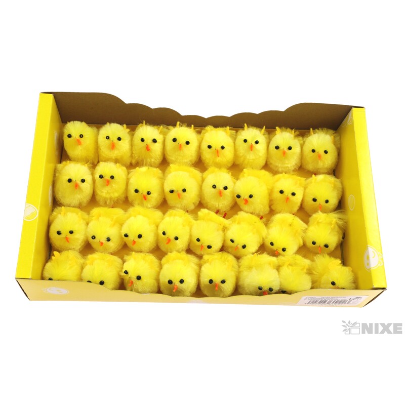 KUŘÁTKA 2,5x3cm 32ks*ŽLUTÁ