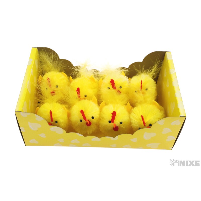 KUŘÁTKA 6x8cm 8ks*ŽLUTÁ