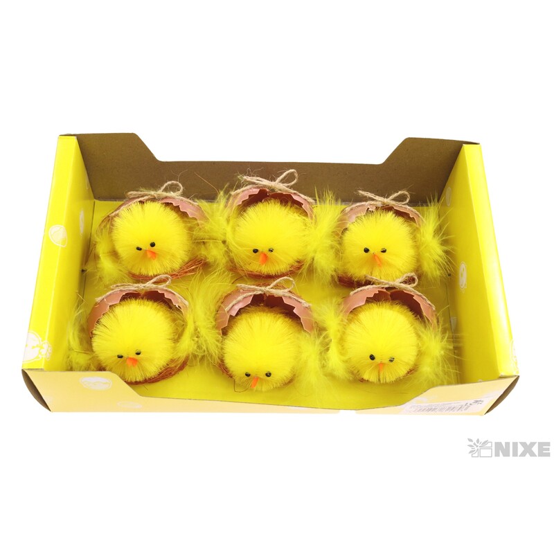 KUŘÁTKA SKOŘÁPKA 6cm 6ks*ŽLUTÁ