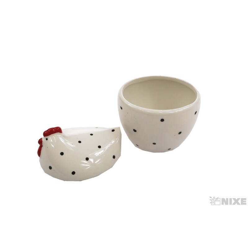 SLEPICE KERAMIKA MISKA 10x13cm*BÍLÁ