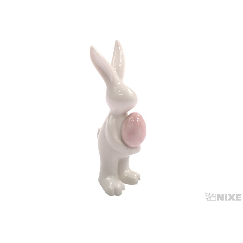 ZAJÍC KERAMIKA 14cm*BÍLÁ