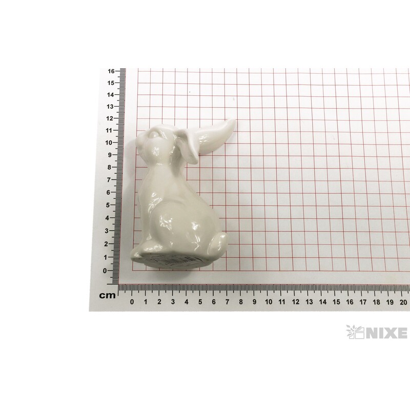 ZAJÍC KERAMIKA 12x5cm*BÍLÁ