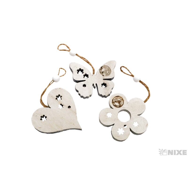 ZÁVĚS MIX 6x5cm 6ks*PŘÍRODNÍ