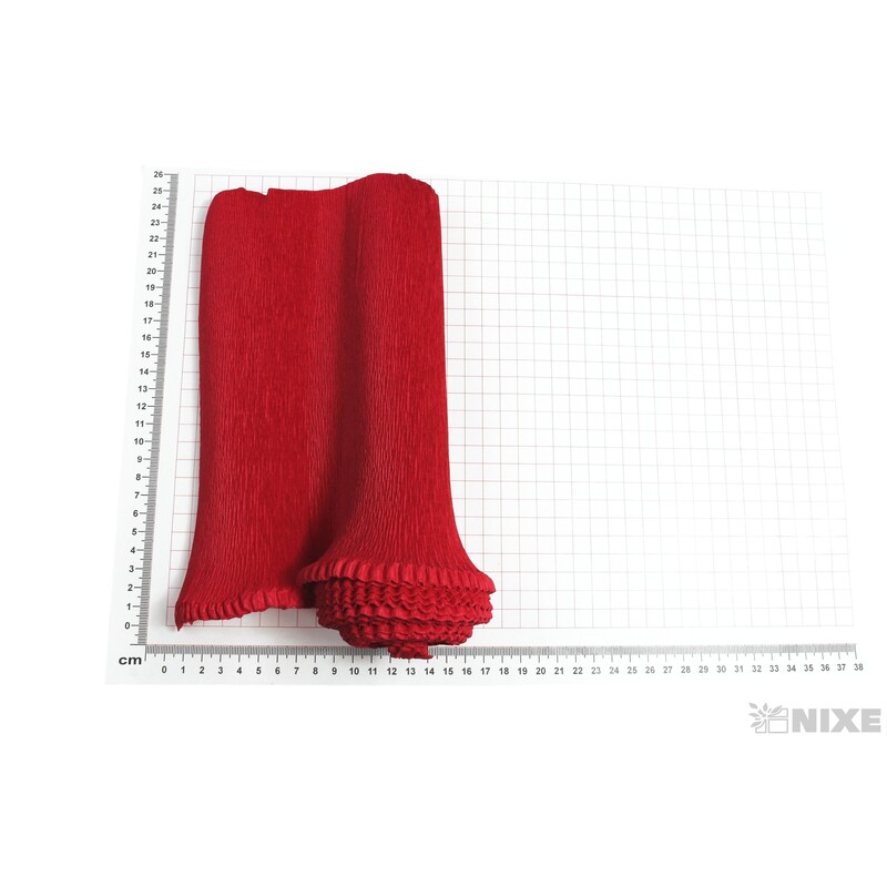 KREP VLNKA 25cmx2,5m*589 ČERVENÁ