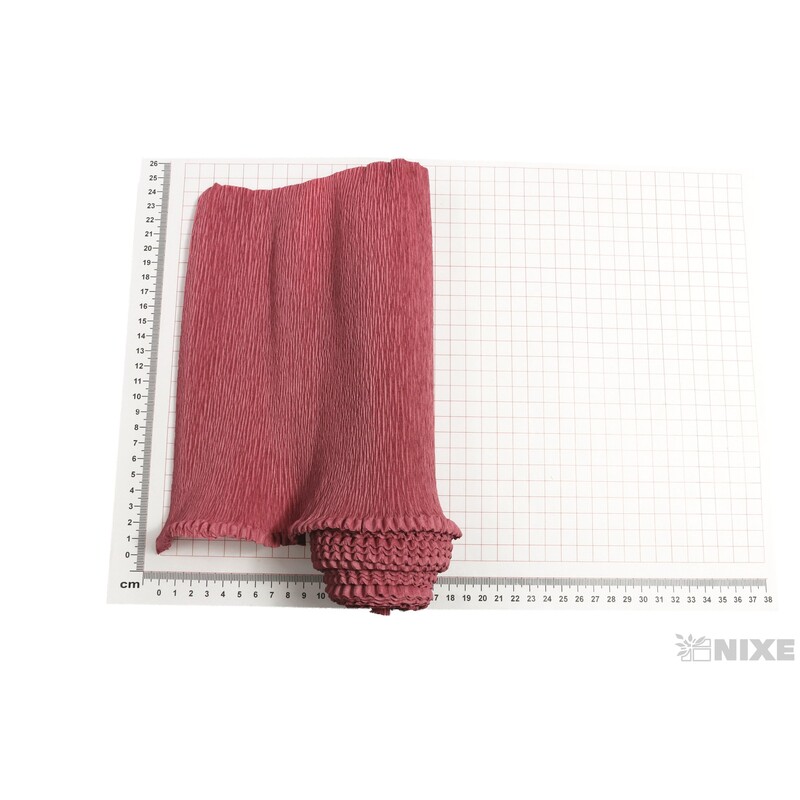 KREP VLNKA 25cmx2,5m*620 STARORŮŽOVÁ