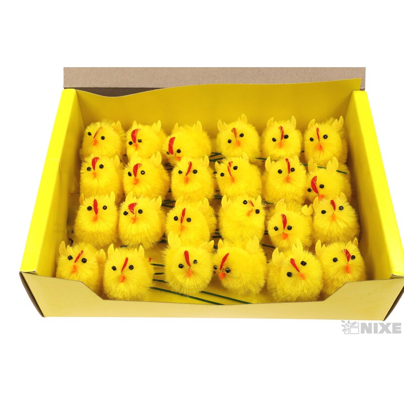 KUŘÁTKA 4cm 24ks*ŽLUTÁ