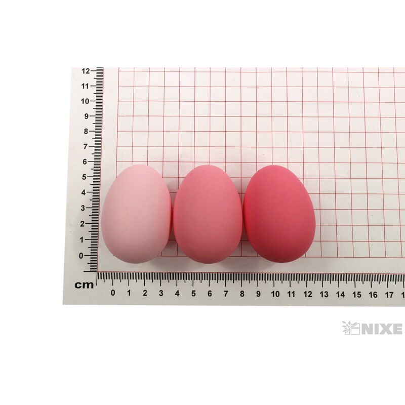 VAJÍČKA 12ks 6cm*RŮŽOVÁ MIX