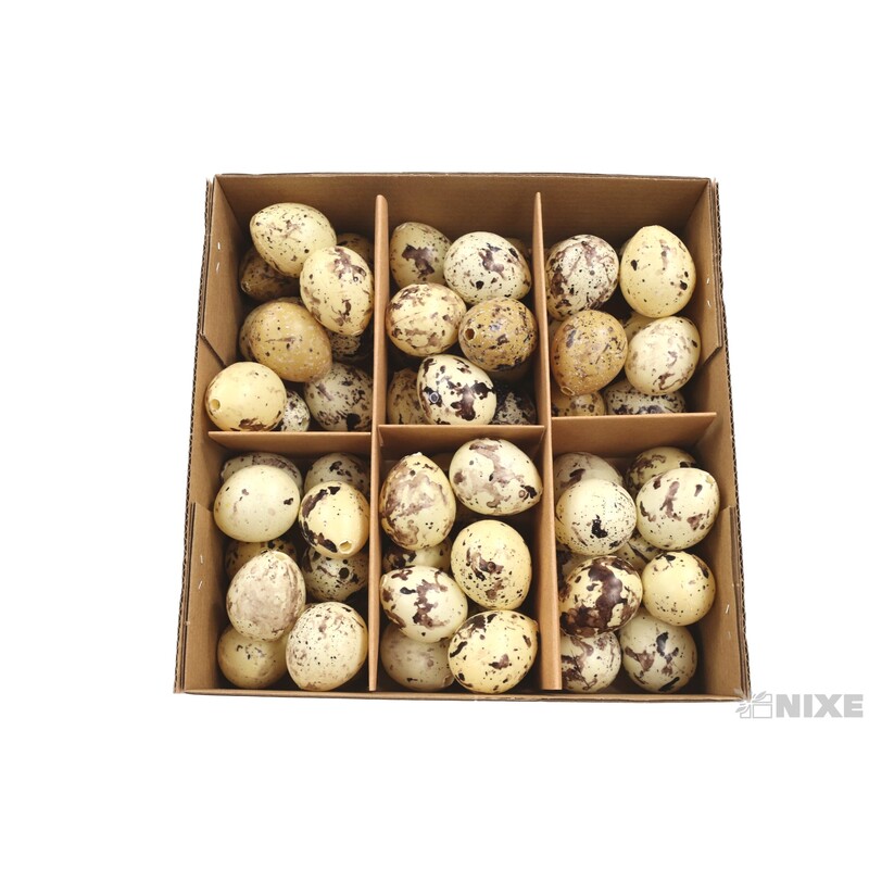 VAJÍČKA 60ks 3cm*PŘÍRODNÍ