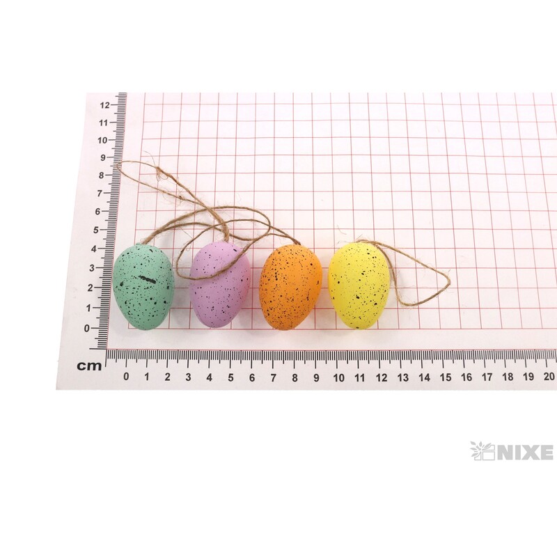 VAJÍČKA 24ks 4cm*MIX BAREV