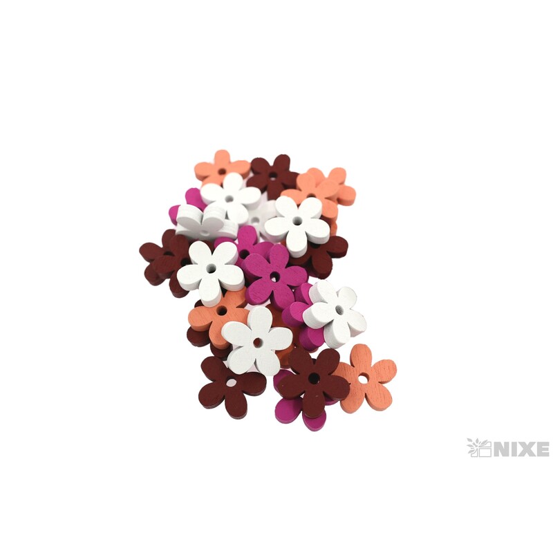 KVÍTEK 2cm 32ks*MIX BAREV