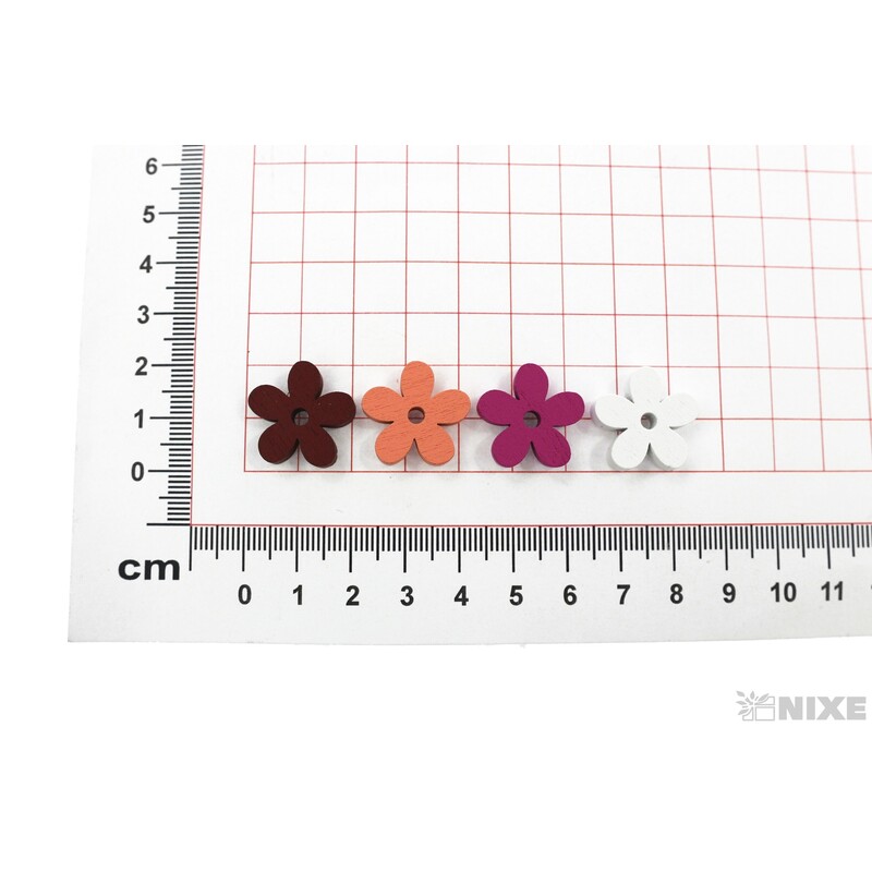 KVÍTEK 2cm 32ks*MIX BAREV