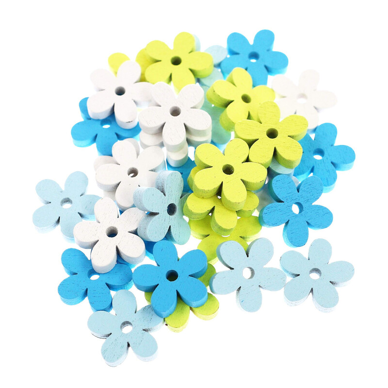 KVÍTEK 2cm 32ks*MIX BAREV