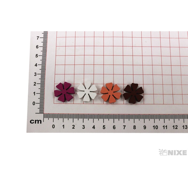 KVÍTEK 2cm 32ks*MIX BAREV