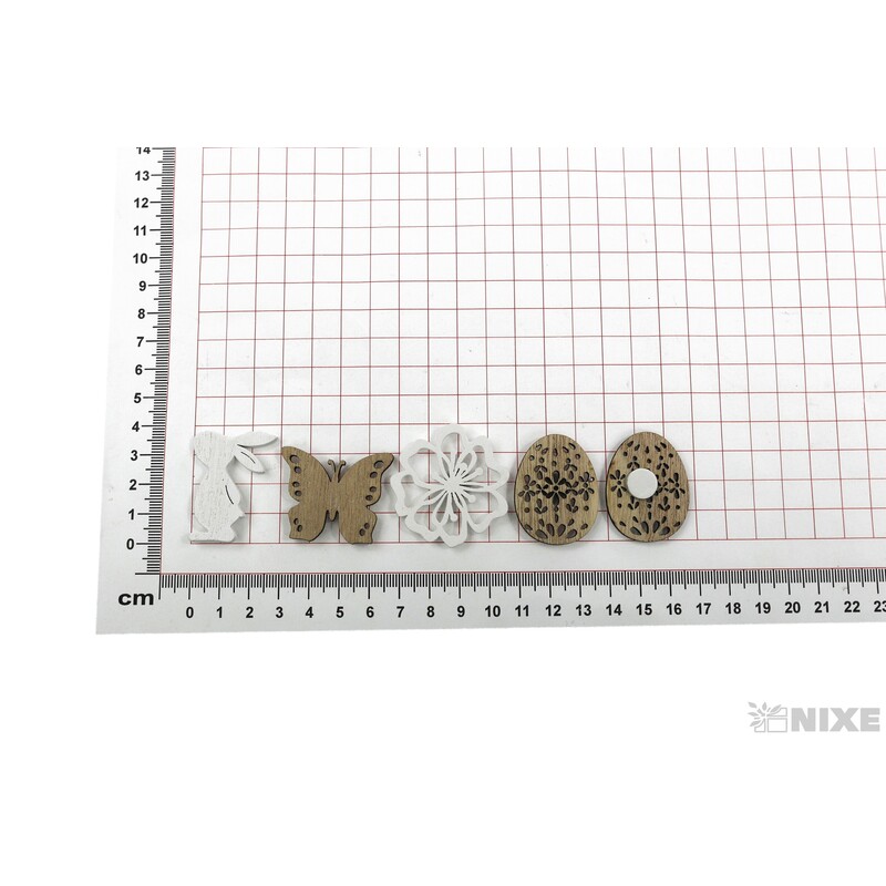 VELIKONOCE NALEP 3,5cm 12ks*MIX BAREV