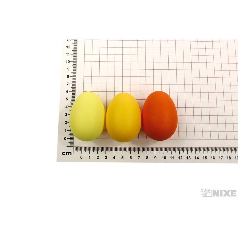 VAJÍČKA 12ks 6cm*ŽLUTÁ+ORANŽOVÁ