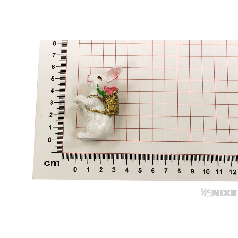 ZAJÍC 5cm 4ks*BÍLÁ