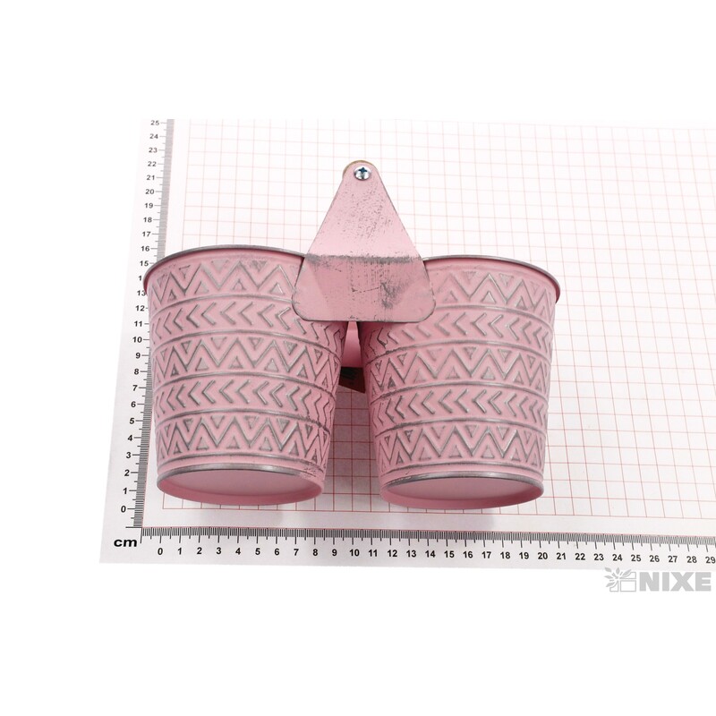 PLECHOVÝ DVOJOBAL pr.10,5cm*RŮŽOVÁ