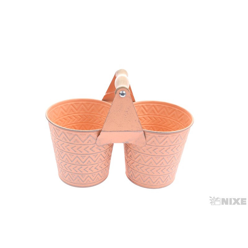 PLECHOVÝ DVOJOBAL pr.10,5cm*ORANŽOVÁ