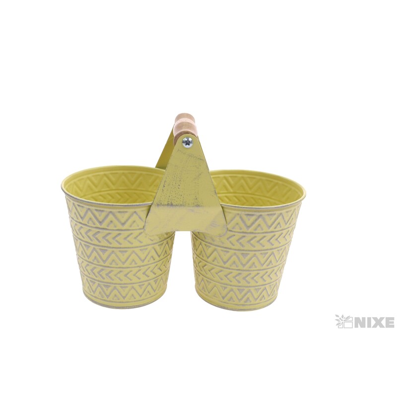 PLECHOVÝ DVOJOBAL pr.10,5cm*ŽLUTÁ