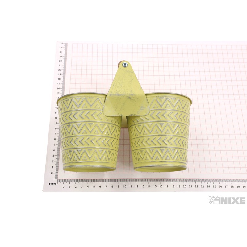 PLECHOVÝ DVOJOBAL pr.10,5cm*ŽLUTÁ