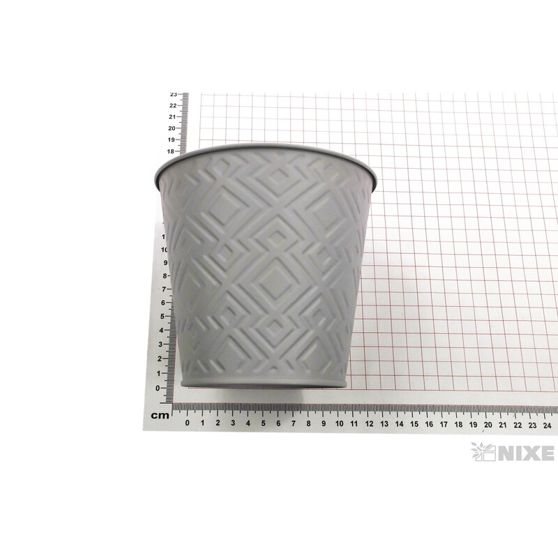 PLECHOVÝ OBAL 13x12cm*ŠEDÁ SV.