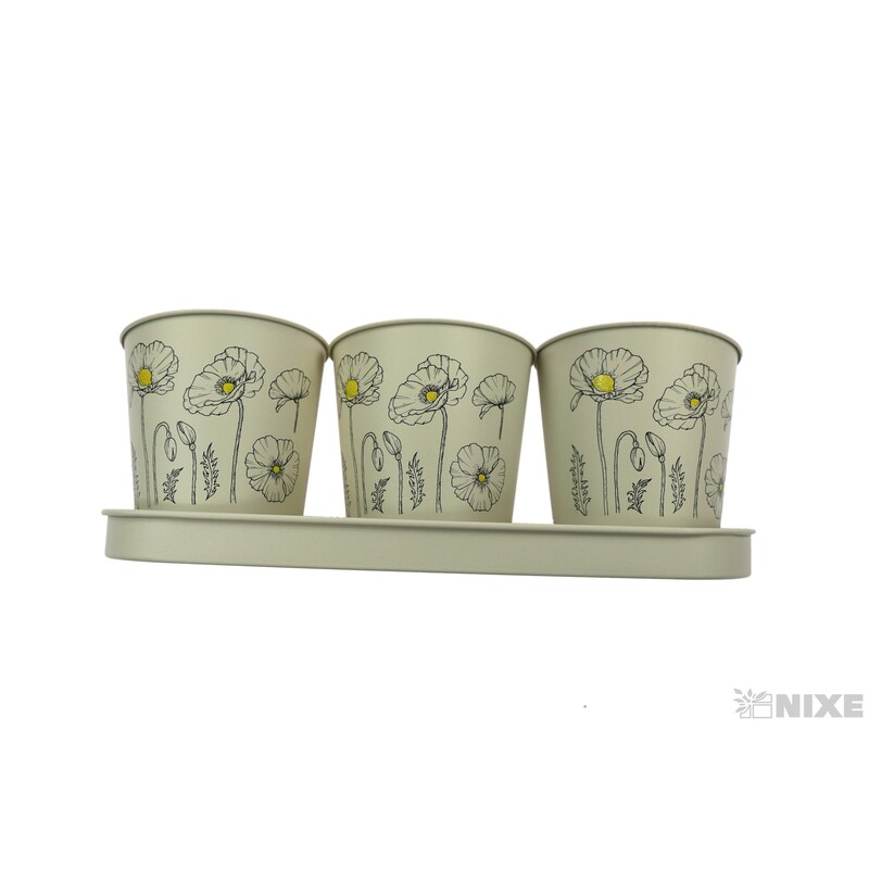 PLECHOVÝ TROJOBAL pr.10,5cm*KRÉMOVÁ