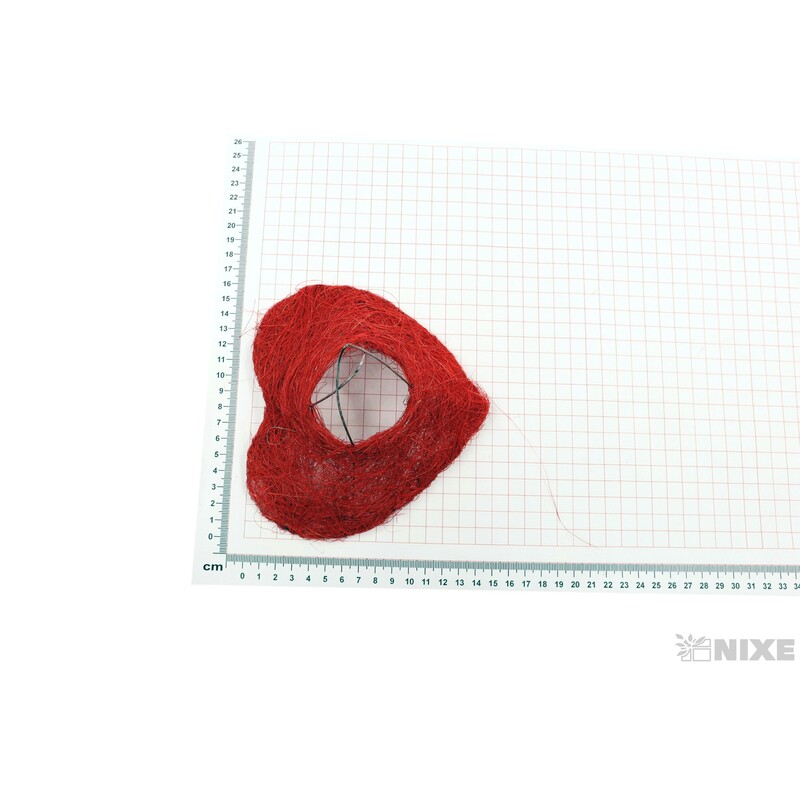 PODLOŽKA SRDCE 15cm*ČERVENÉ