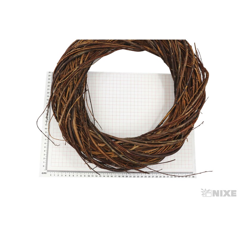 VĚNEC PROUTĚNÝ 40cm*HNĚDÁ