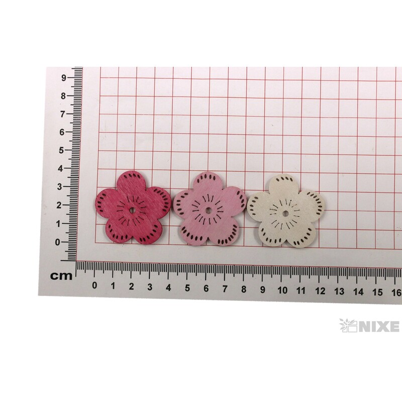 KVÍTEK D 4cm 72ks*MIX BAREV