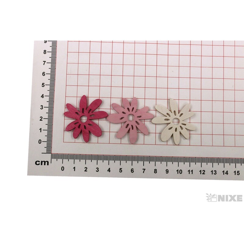 KVÍTEK D 4cm 72ks*MIX BAREV