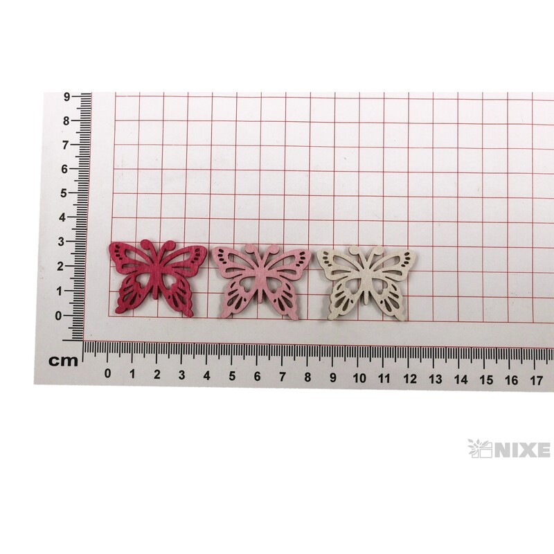 MOTÝL D 4cm 72ks*MIX BAREV