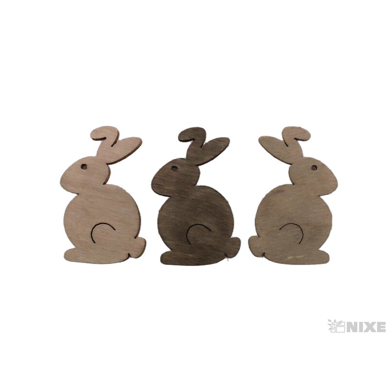 ZAJÍC D 4cm 72ks*PŘÍRODNÍ