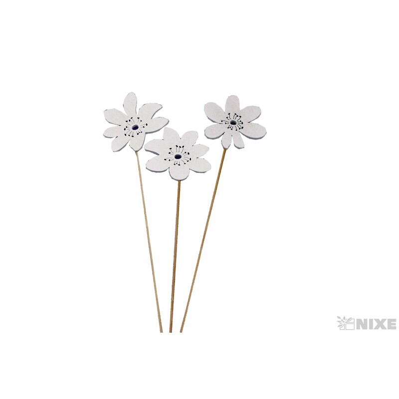 ZÁPICH KVÍTEK 6,5x27cm 10ks*BÍLÁ