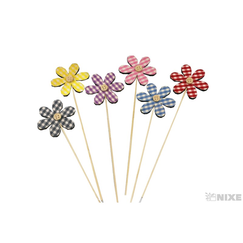 ZÁPICH KVÍTEK 6,5x24cm 6ks*MIX BAREV