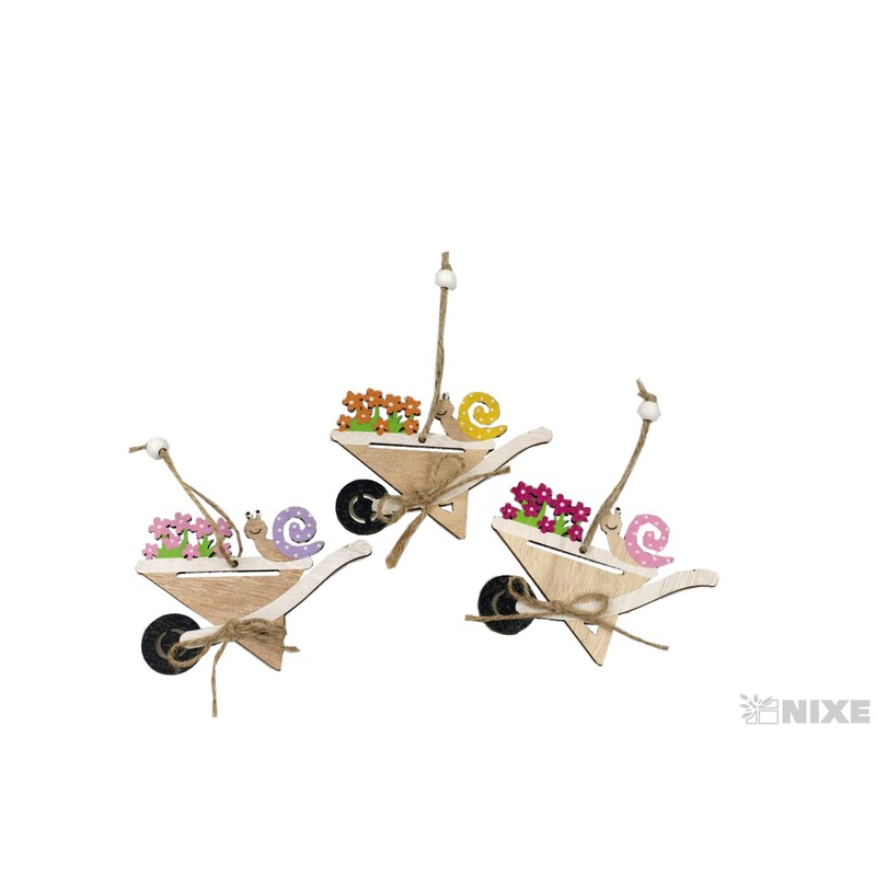 ZÁVĚS D KOLEČKO 10x07cm*MIX BAREV