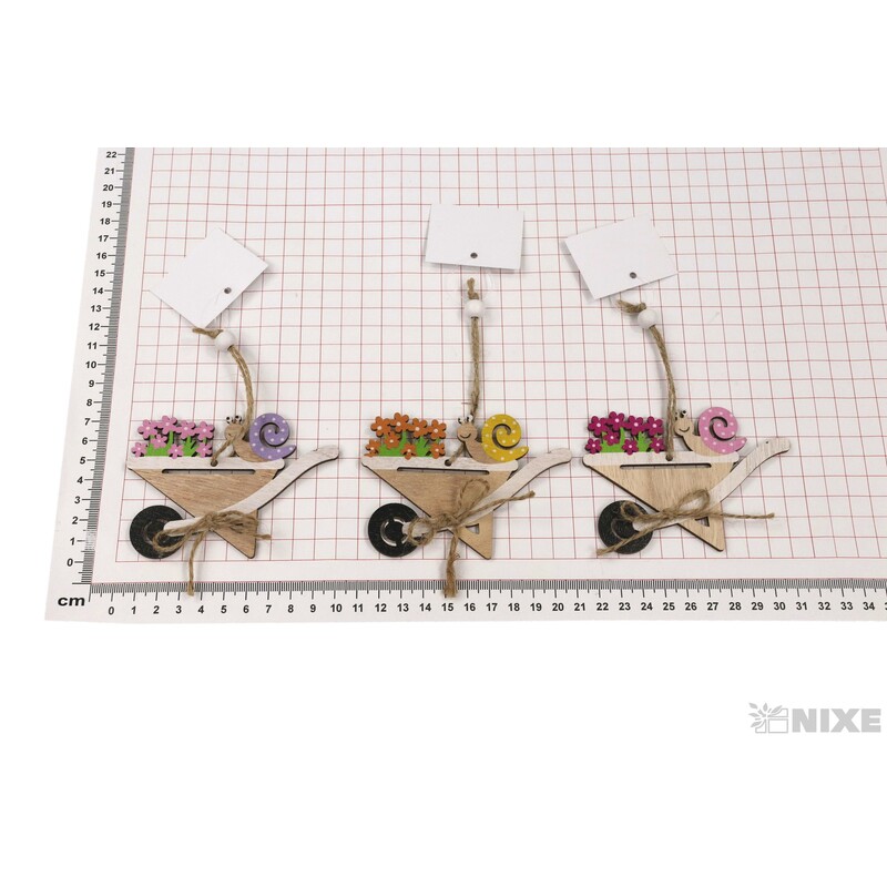 ZÁVĚS D KOLEČKO 10x07cm*MIX BAREV