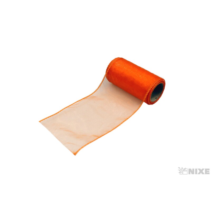 ORGANZA 11cmx10yd*ORANŽOVÁ