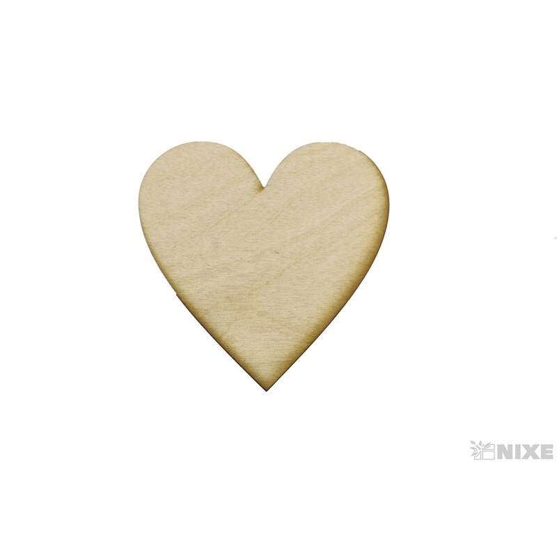 SRDCE XD 7cm 10ks*PŘÍRODNÍ